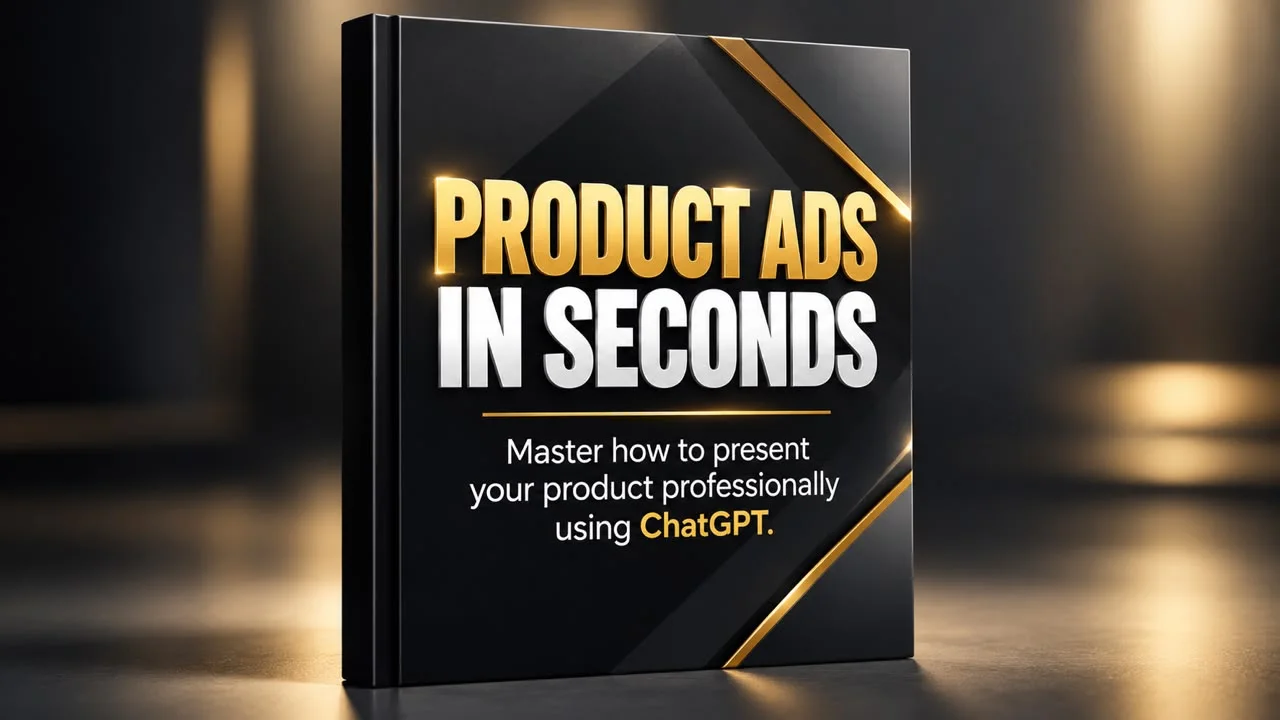 CREATE PRODUCT ADS IN SECONDS WITH CHATGPT cover